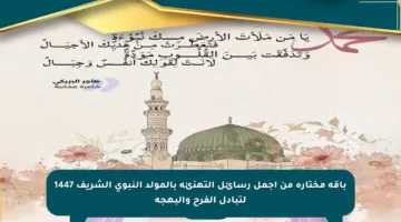 باقة مختارة من أجمل رسائل التهنئة بالمولد النبوي الشريف 1447 لتبادل الفرح والبهجة